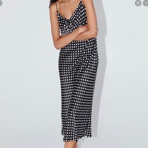 NWT Polka Dot Zara Slip Dress Size L